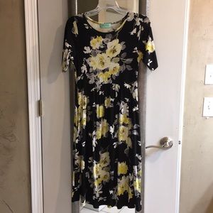 Filly Flair black Floral Dress